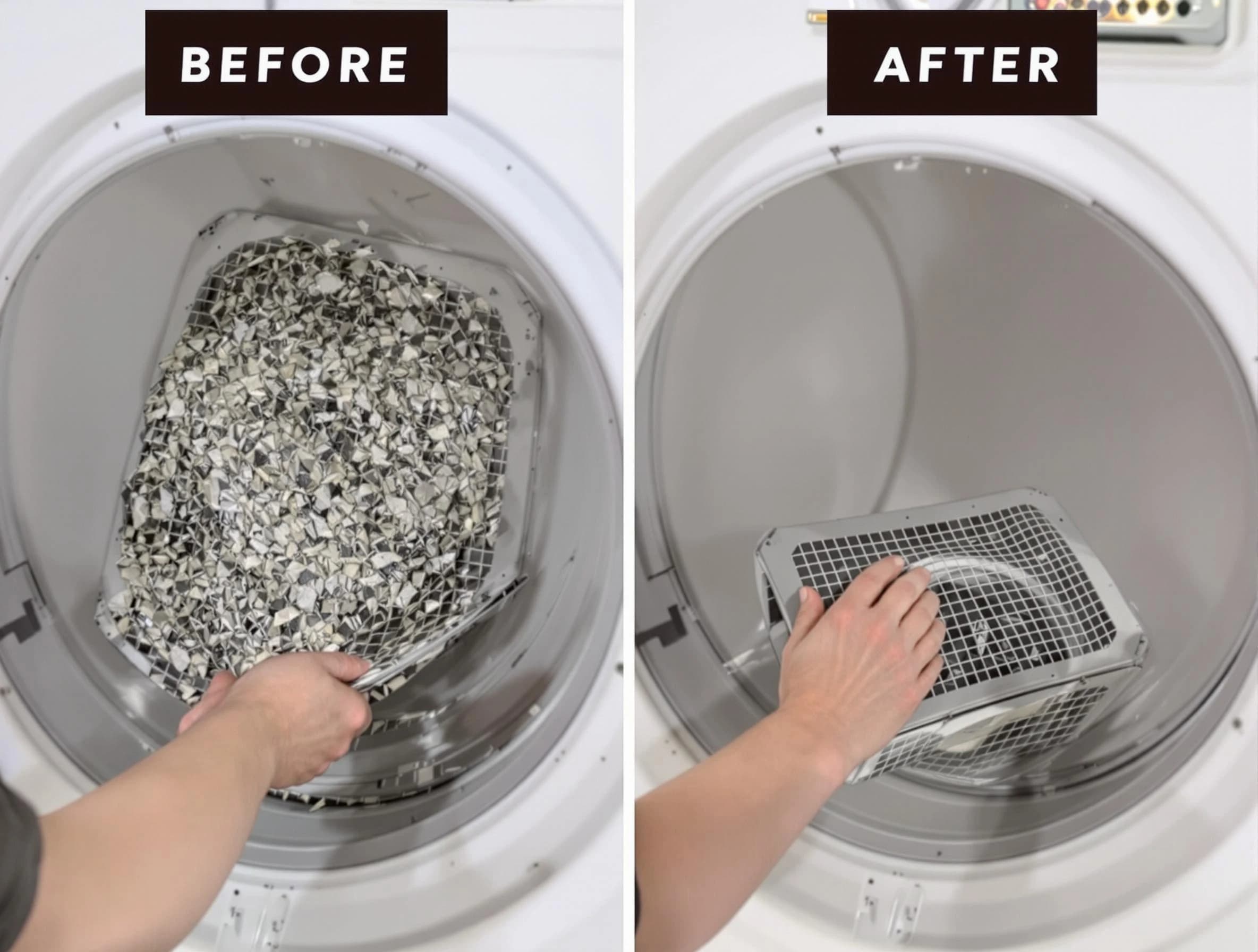 Professional lint trap cleaning by Fontana Dryer Vent Cleaning in Fontana