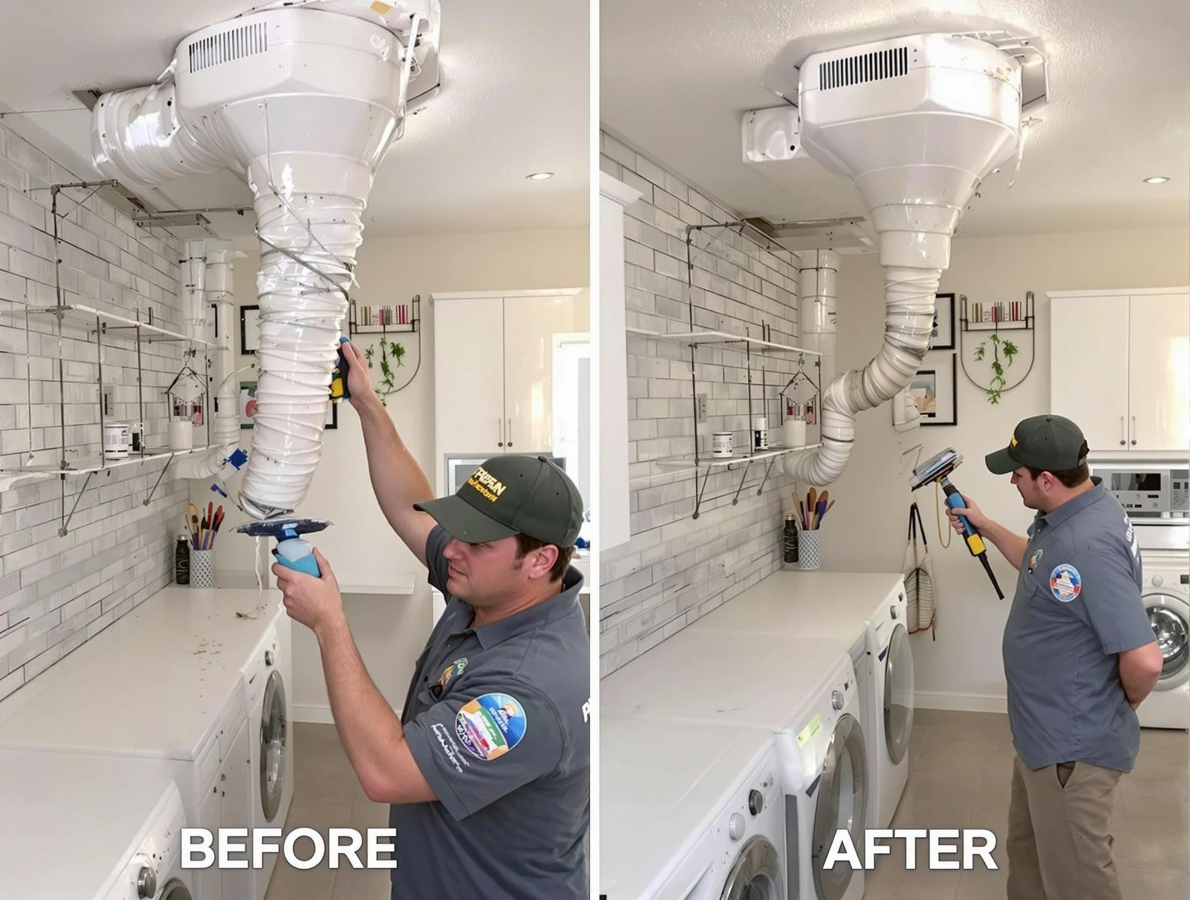 Professional dryer exhaust vent cleaning by Fontana Dryer Vent Cleaning in Fontana