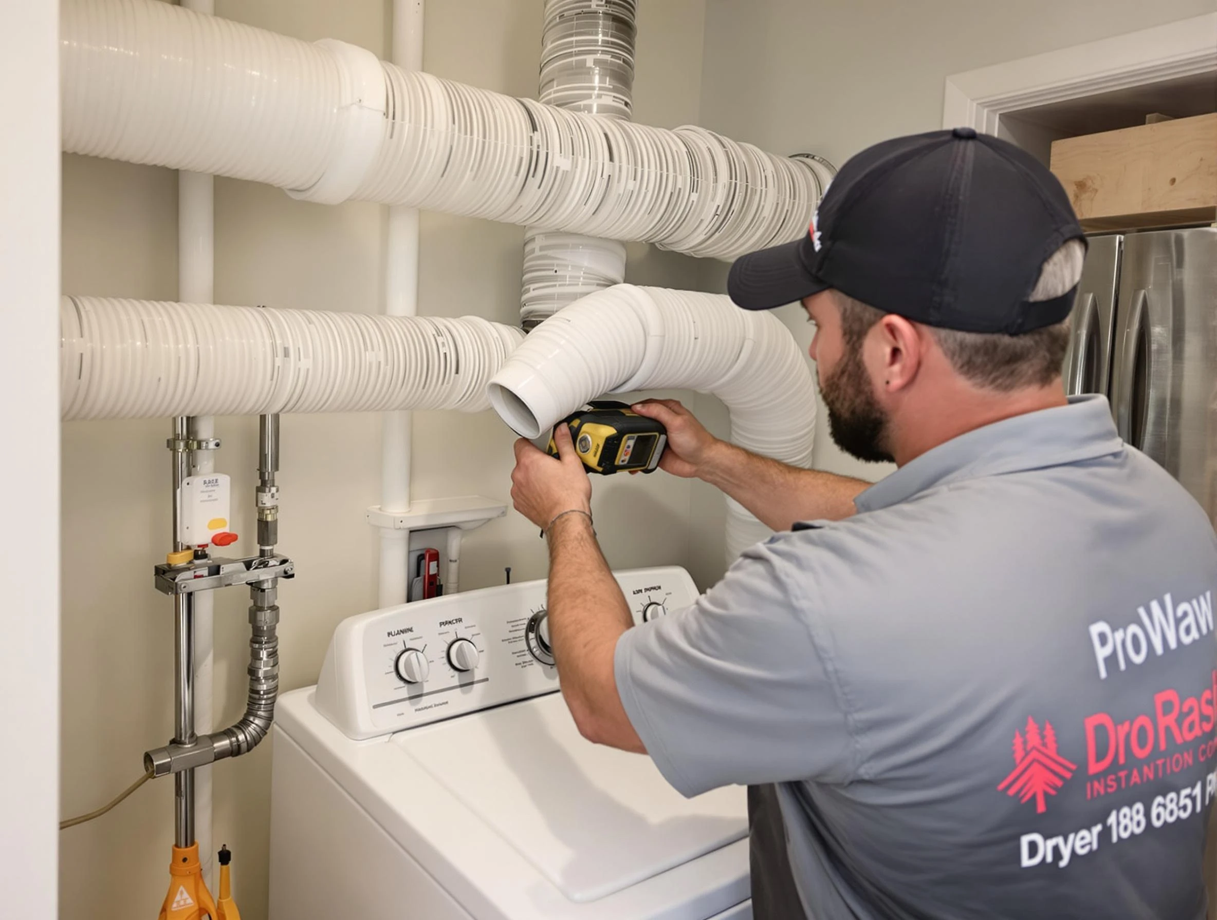 Professional dryer vent hose installation by Fontana Dryer Vent Cleaning in Fontana